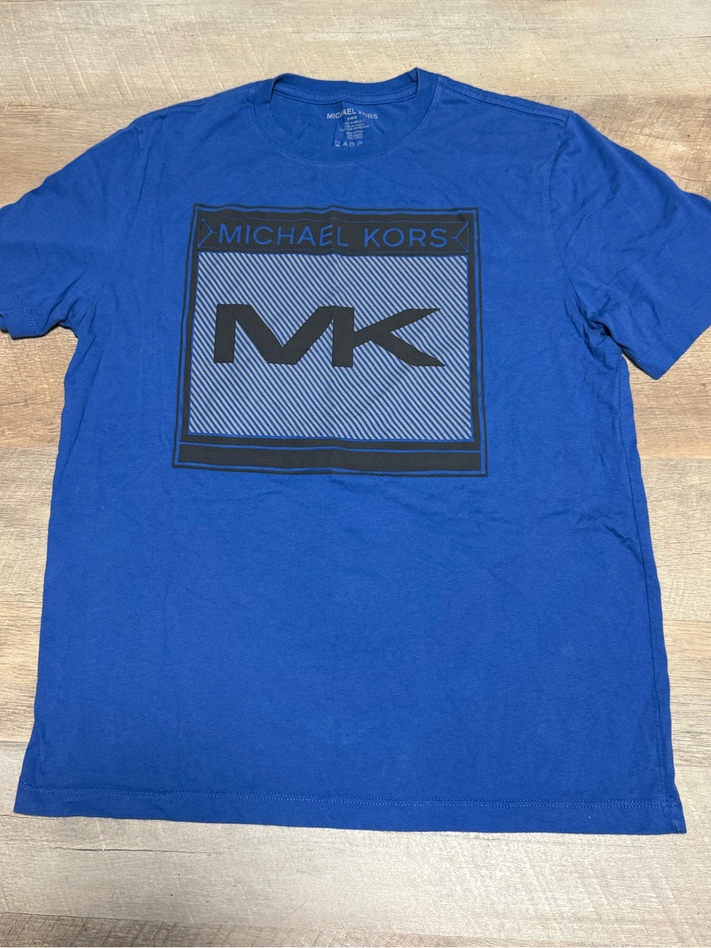 Michael Kors Men’s Royal Blue MK Graphic Short Sleeve Tee